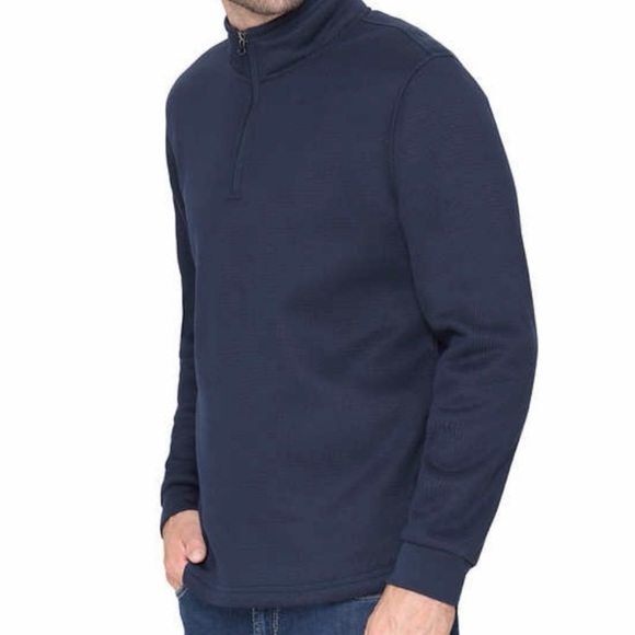 BC Clothing Heritage Men’s fleece lined quarter zip pullover top - Picture 2 of 6